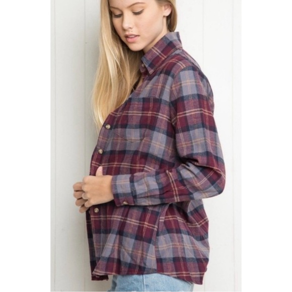 BRANDY MELVILLE PLAID FLANNEL *RARE* - Picture 7 of 10
